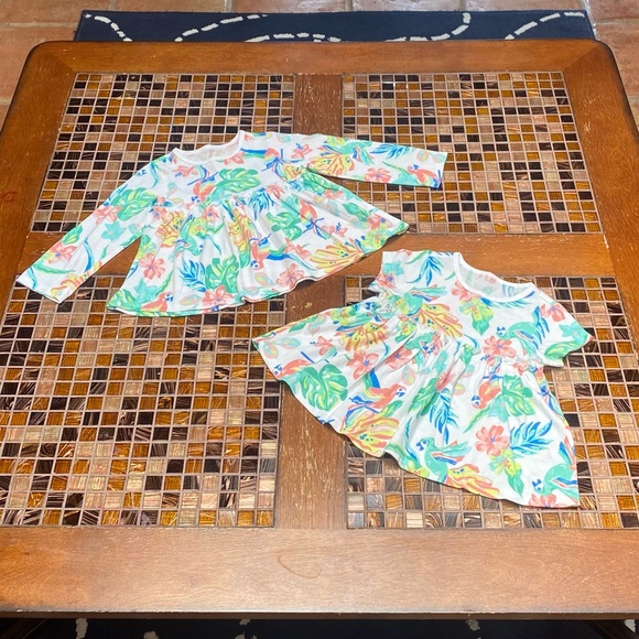 First Impressions Rainforest Baby Girl Set Tops - Picture 2 of 6